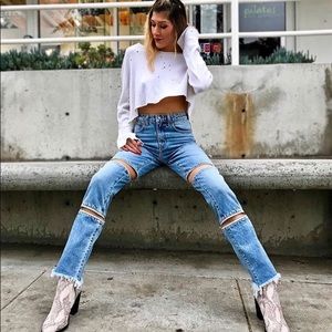 CARMAR denim zipper jeans